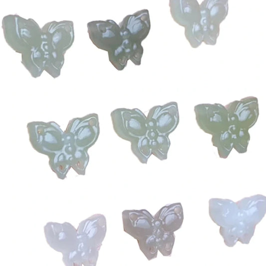 Nephrite High Quality Carving With Butterfly