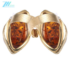 Amber Ring Gemstone Huge Sgemstone Red Color Beautiful Jewelry Handmade Designer Exquisite Ring