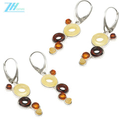 Baltic Amber Gemstone 925 Silver Earrings Teardrop Amber Handmade Jewelry Earring Gift For Love And Mom