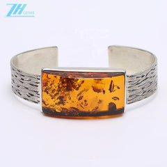 Natural Baltic Sea No Optimized Flower Bracelet Jewelry Gift For Her