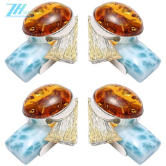 Amber Gemstone Pendant Handmade Gift For Her Baltic Amber Pendant Jewelry Set High Quality Gemstone Huge Drop Combination Red