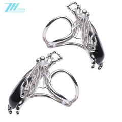 Baltic Amber Ring Jewelry Set Red Color Inset Shape Animal Appearance Stress Relief Gift For Her Strength Jewelry Gemstone