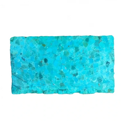 100% Naturally Blue Color Turquoise Compressed Block.1