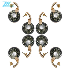 Long Red Baltic Amber Beaded Earrings Dangle Earrings Shiny Red Amber And Sterling Silver Cherry Color For Woman Gift