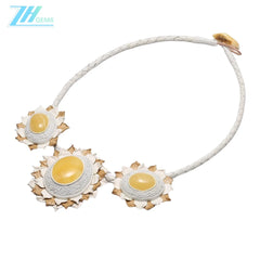 Baltic Amber Color Yellow Exquisite Beaded Meditation Simple Atmosphere 23.4g Christmas Gift Necklace