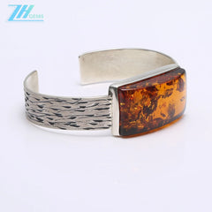 Natural Baltic Sea No Optimized Flower Bracelet Jewelry Gift For Her