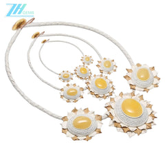 Baltic Amber Color Yellow Exquisite Beaded Meditation Simple Atmosphere 23.4g Christmas Gift Necklace