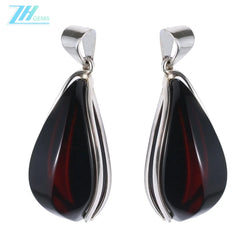 Excellent Huge Black Amber Pendant Baltic Amber And Sterling Silver Shiny Amber Pendant Various Shades Of Amber Handmade