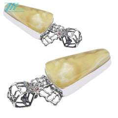 Honey Baltic Amber Pendant 35.5g Yellow Color Spiritual And Healing Jewelry For Growth Irregular Amebr As Gift For Family Lover