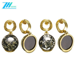 Natural Baltic Amber Without Optimizing Green Flower Earrings Gift For Her Amber Jewellery