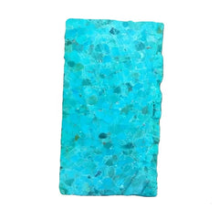 100% Naturally Blue Color Turquoise Compressed Block.1