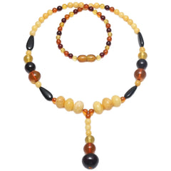 Baltic Amber Gemstone Necklace High Quality Loose Beads Making Necklace Jewelry Summer Necklace Yellow Meaningful Jewelry