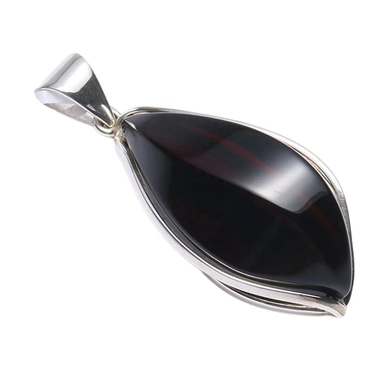 Excellent Huge Black Amber Pendant Baltic Amber And Sterling Silver Shiny Amber Pendant Various Shades Of Amber Handmade