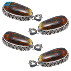 Amber Baltic Amber Pendant Set Stress Relief Gift For Her Strength Jewellery Natural Stone Anniversary Gift To Her