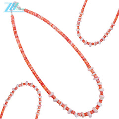 Spiny Oyster Pink Opal As Necklace Gift Simple 17.5g 16inch Atmosphere Jewelry Dream Healing Choice For Her