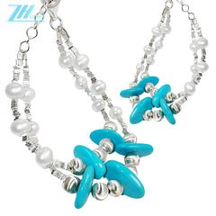 Winter Goddess Bracelet Pearl Jewelry S925 Silver Beads Natural Sterling Treatment Turquoise