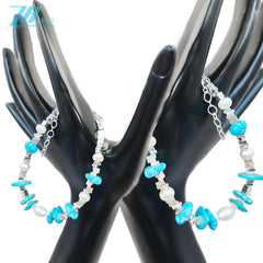 Natural Turquoise Natural Bracelet S925 Silver Women's Jewelry Best-selling Designer Custom Healing Gemstone