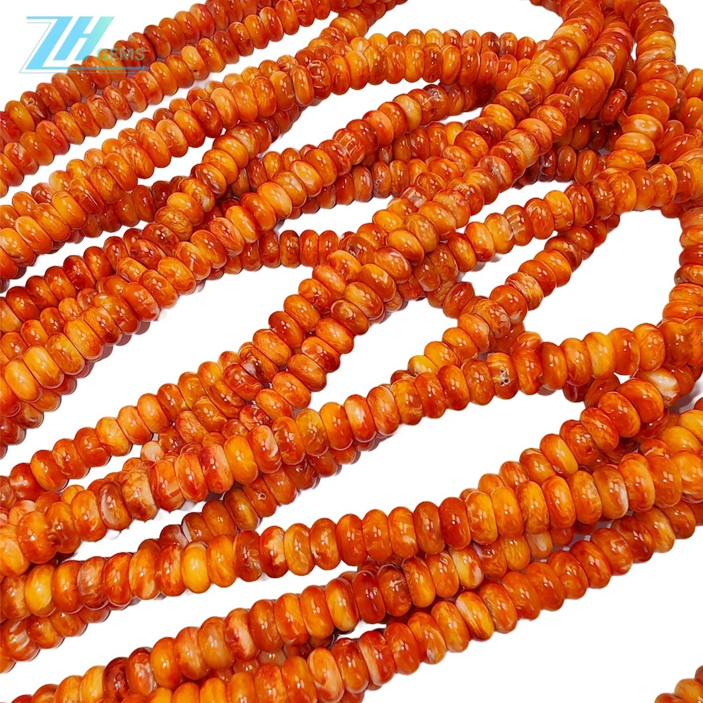 Natural Orange Spiny Oyster Beads