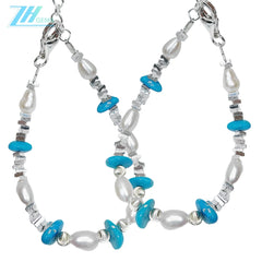 High Quality Turquoise Pearl S925 Silver Fashion Suitable For Multiple Occasions Popular Custom Designer Meticulous Design