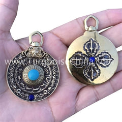 Chinese zodiac sign and natural Turquoise pendant gemstone