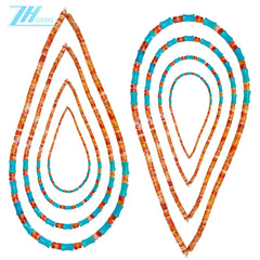 Natural Turquoise And Spiny Oyster 13.8g Necklace High Quality Loose Beads Making Necklace Jewelry