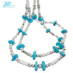High Quality Turquoise Necklace And Pearl For Multiple Occasions Popular Custom Necklaces Are Well Designed By Designers