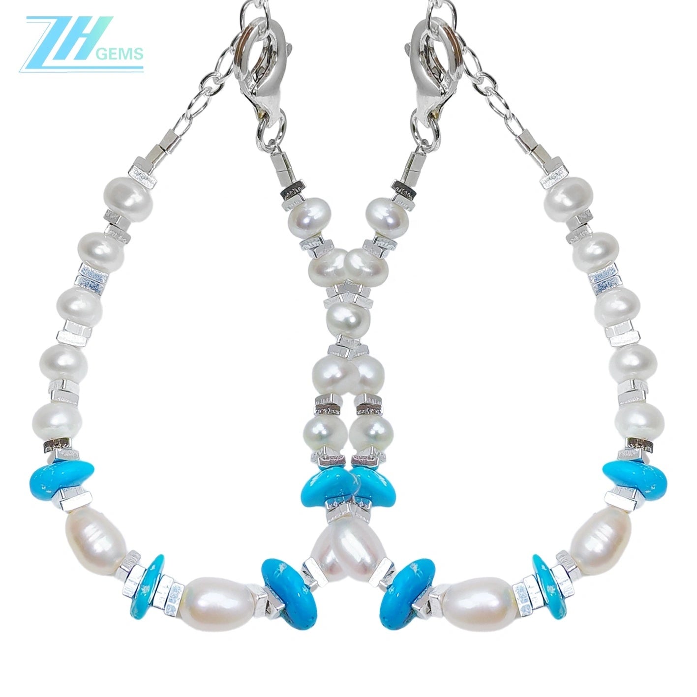 Beautiful Pearl Bracelet And Natural Turquoise Hot Selling Simple And Generous Modern Style Gift Choice A Good Gift For Her