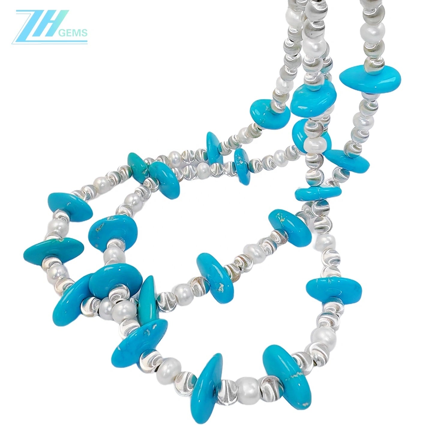 Necklace Natural Turquoise Necklace Pair With Delicate Natural Pearls And Turquoise Beautiful Jewelry Necklace Winter Gifts