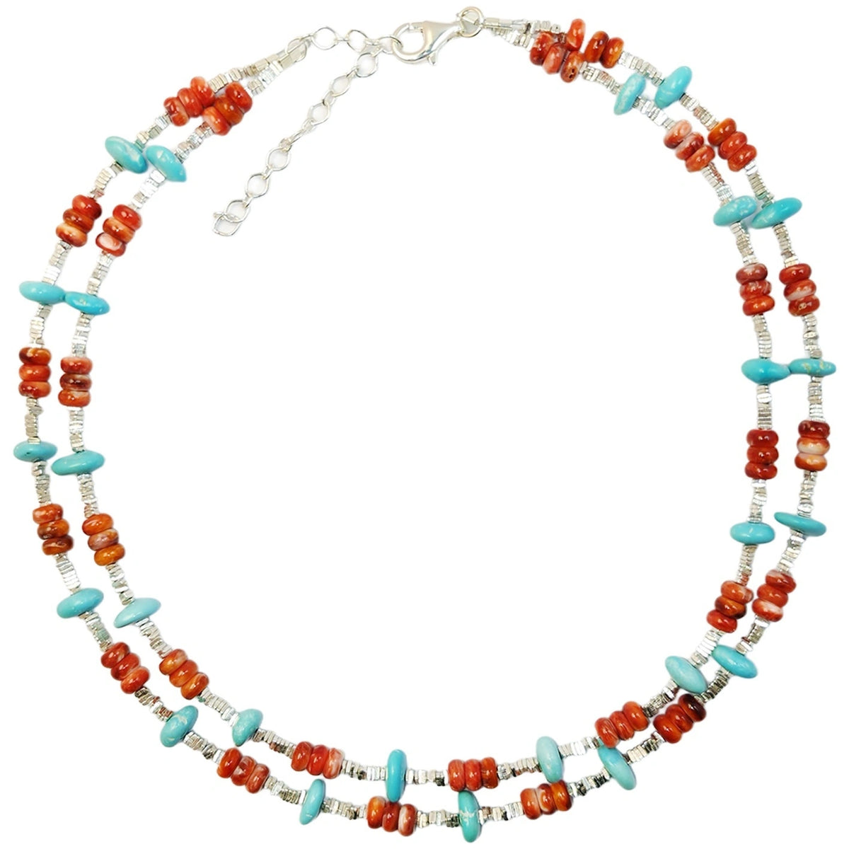 Orange Spiny Oyster Layer High Quality Natural Turquoise Necklace Turquoise Necklace High Women's Jewelry With Delicate