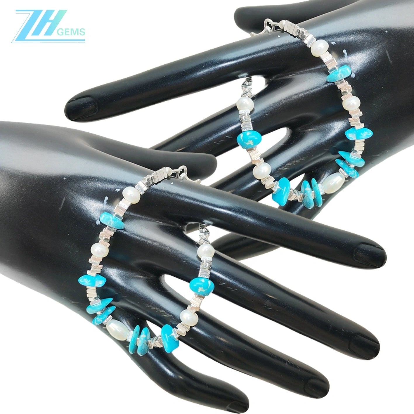 Natural Turquoise Natural Bracelet S925 Silver Women's Jewelry Best-selling Designer Custom Healing Gemstone