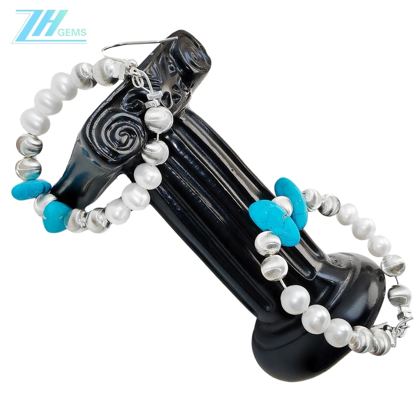 Handmade Natural Turquoise Earrings Women's Earrings Delicate Silver Jewelry Earrings Goddess Essentials Designer Custom