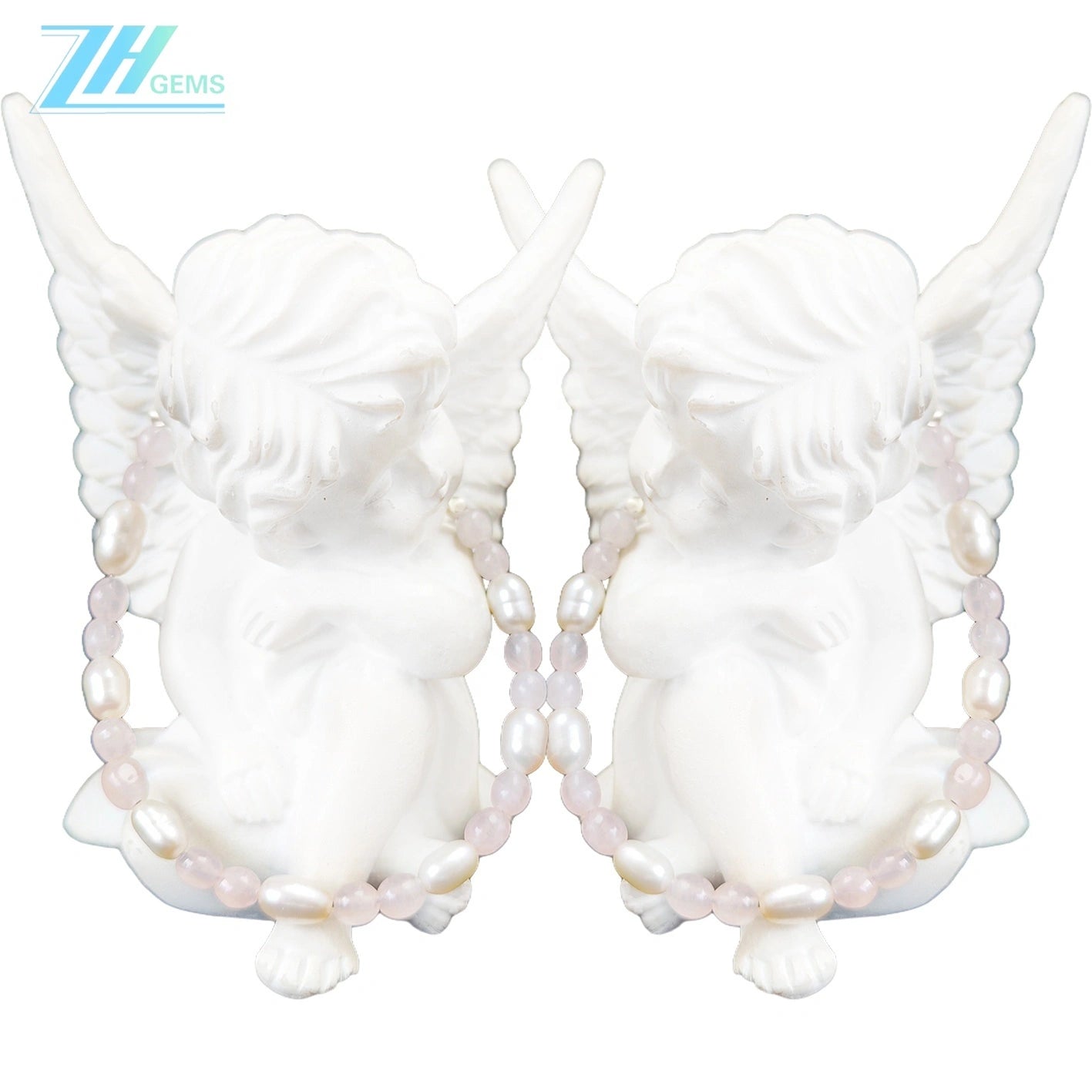 Rose Quartz Pearljewelry Making Handmade Bracelet Holiday Gift Simple Pearl Bracelet