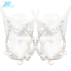 Rose Quartz Pearljewelry Making Handmade Bracelet Holiday Gift Simple Pearl Bracelet