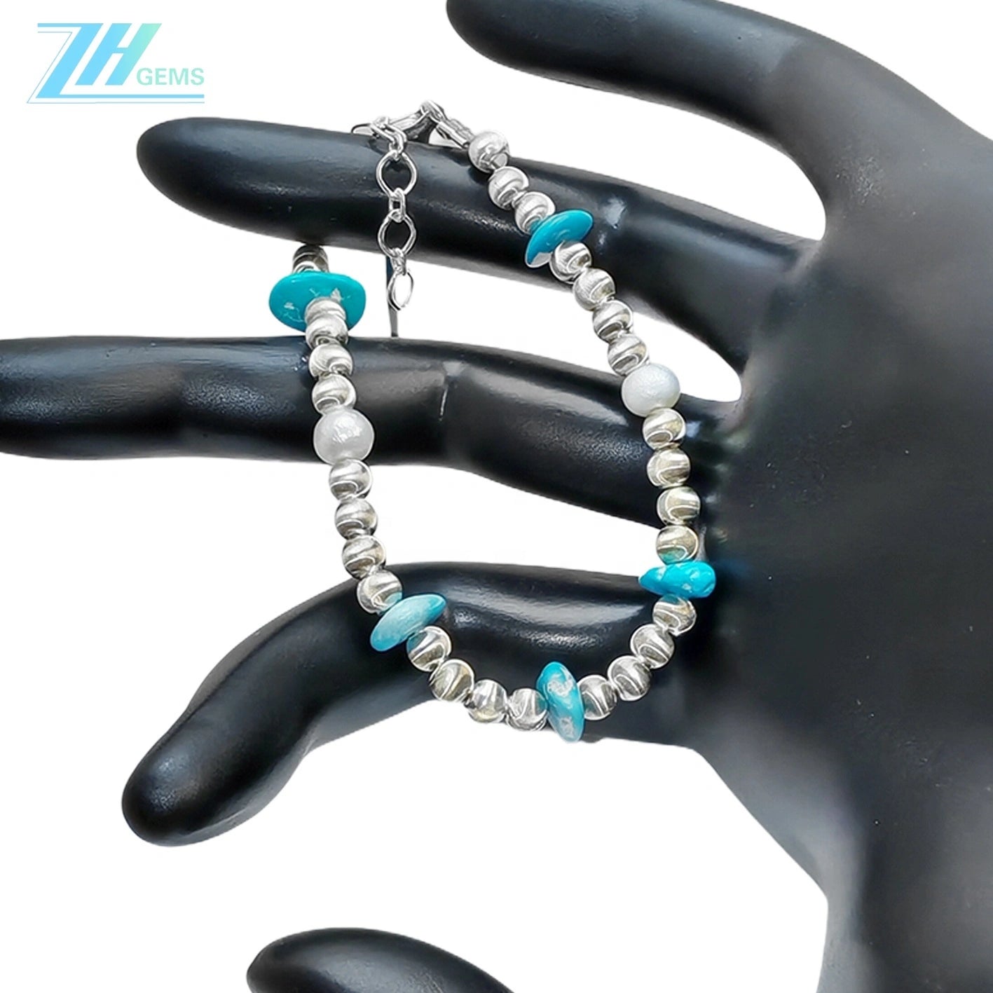Winter Holiday Gifts S925 Silver & Natural Pearl Turquoise Pretty Goddess Jewelry Natural Jewelry Jewelry Design