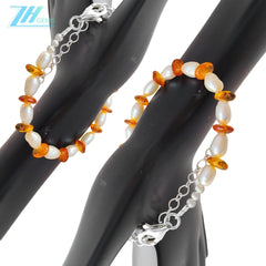Natural Amber Fashion Jewelry Pearl Bracelet Hot Selling Simple And Generous Modern Style