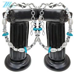 Triangle Silver Pearl Bracelet S925 Silver Fashion Women's Jewelry Designer Custom Natural Pearl Simplicity