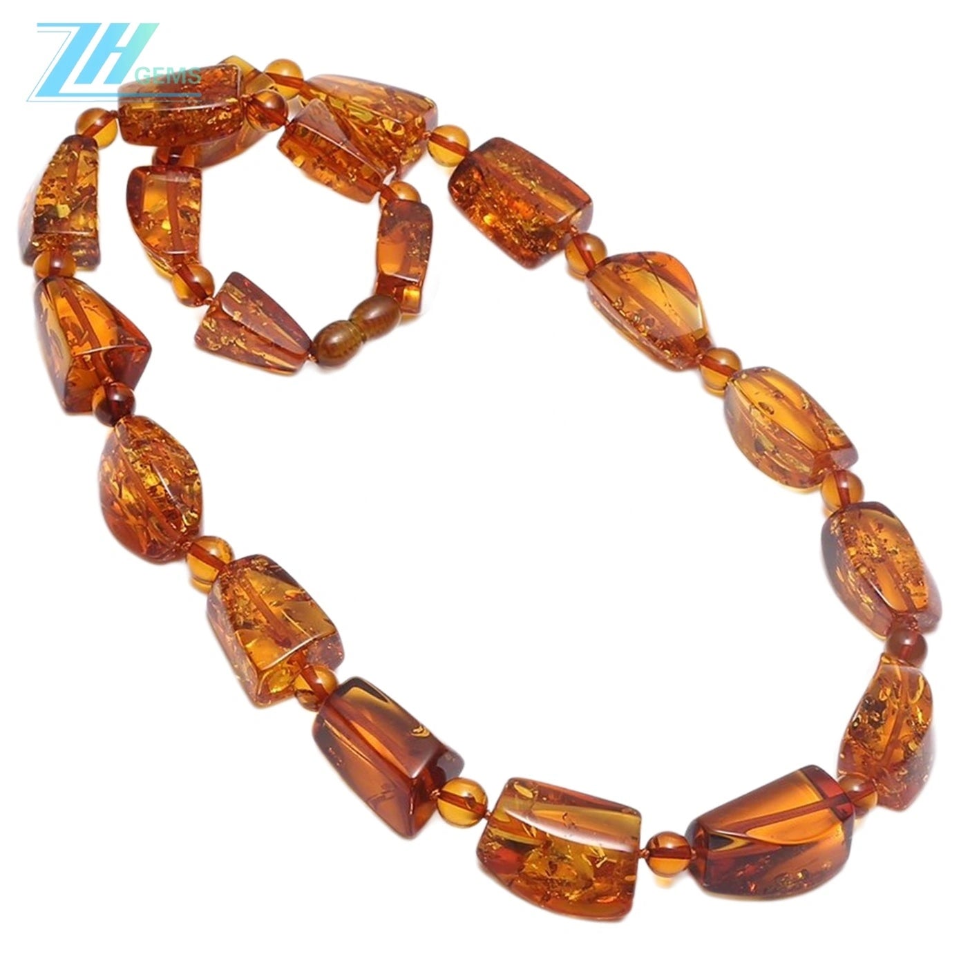 Baltic Amber Bracelet Baltic Amber Necklace Wire Jewelry Yellow Color Wrapped Necklace Handmade Jewelry Gift For Her