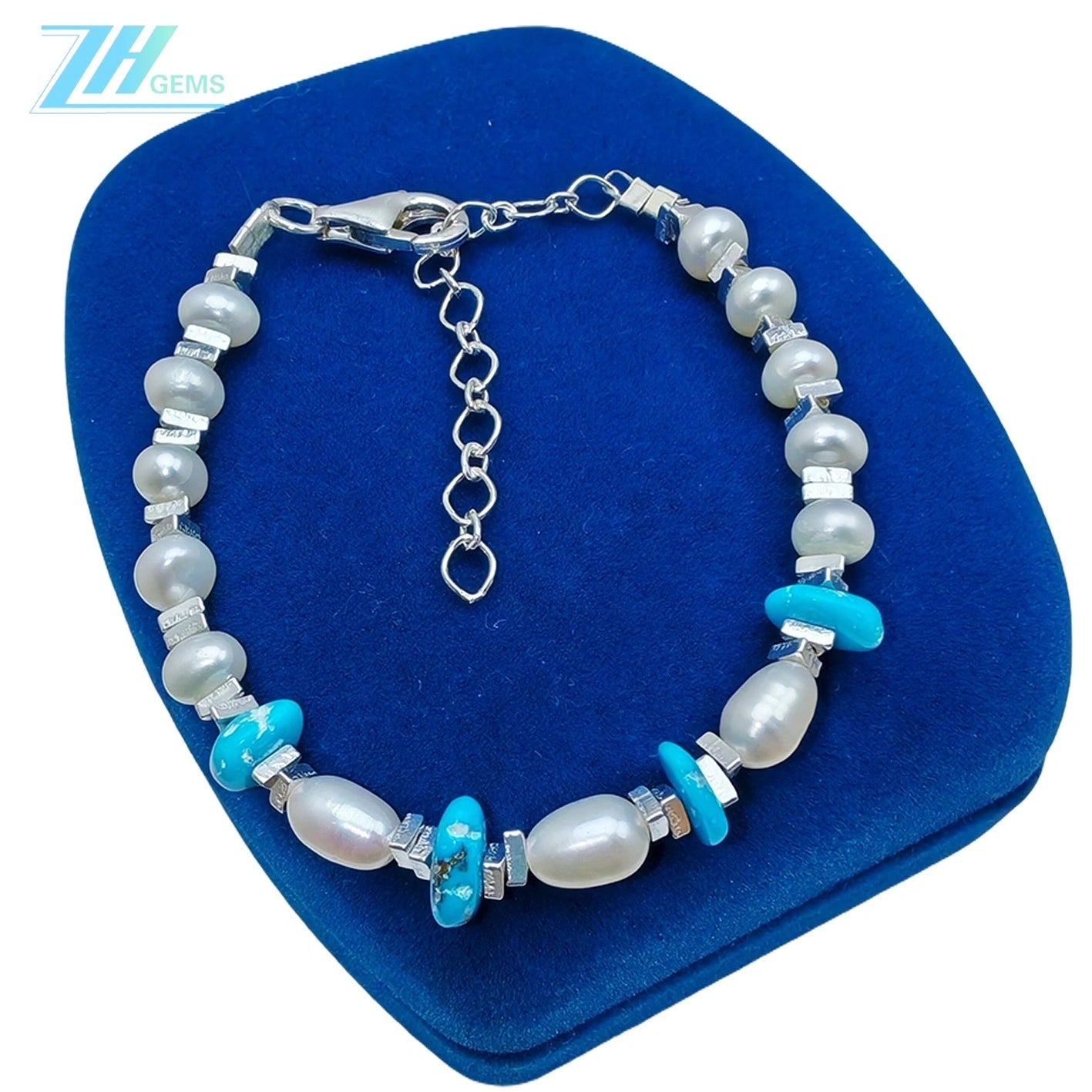 Beautiful Pearl Bracelet And Natural Turquoise Hot Selling Simple And Generous Modern Style Gift Choice A Good Gift For Her