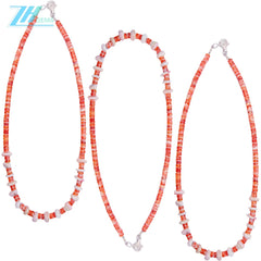 Spiny Oyster Pink Opal As Necklace Gift Simple 17.5g 16inch Atmosphere Jewelry Dream Healing Choice For Her