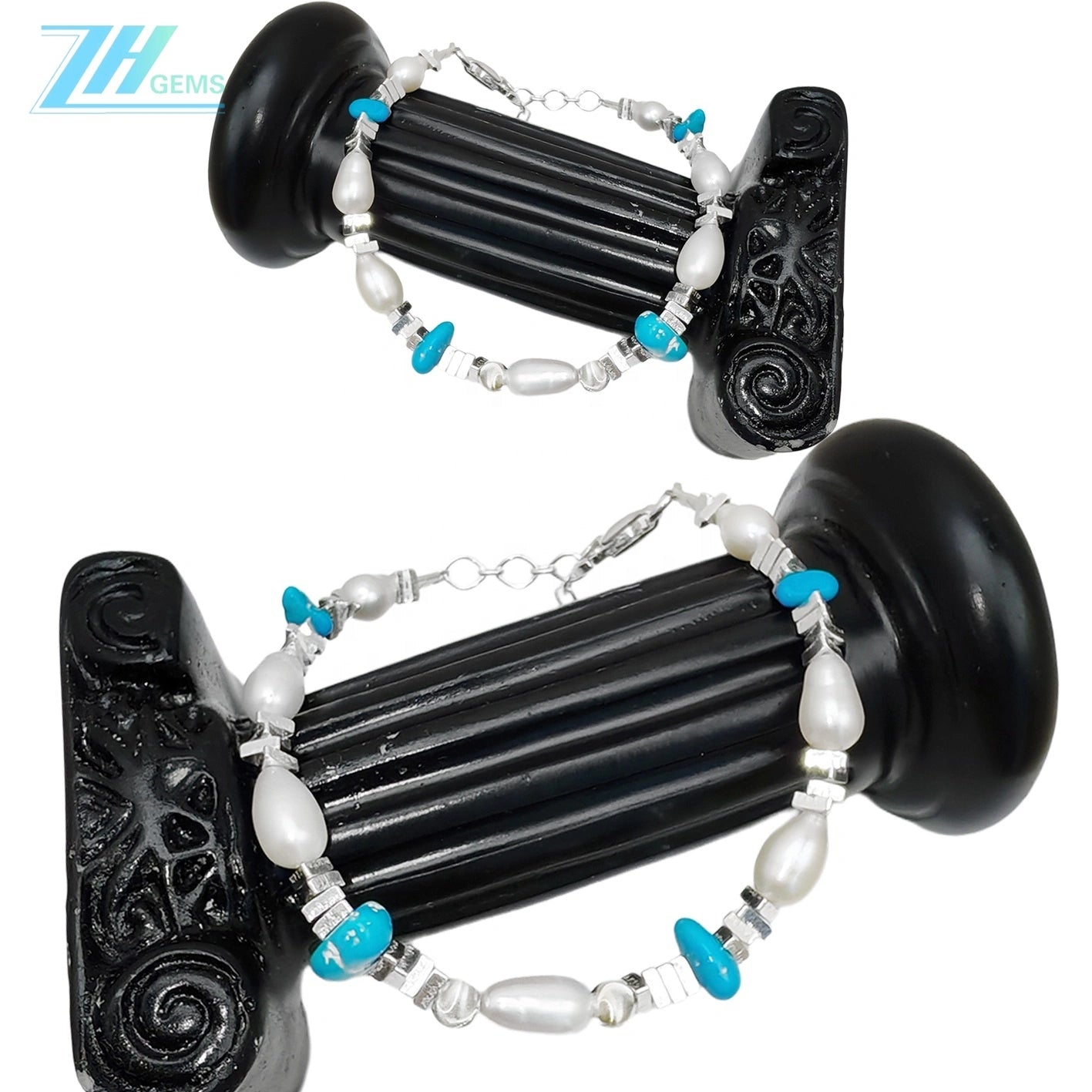 Natural Turquoise Pearl Bracelet High Quality Bracelet Natural Pearl S925 Jewelry Winter Gift To Her