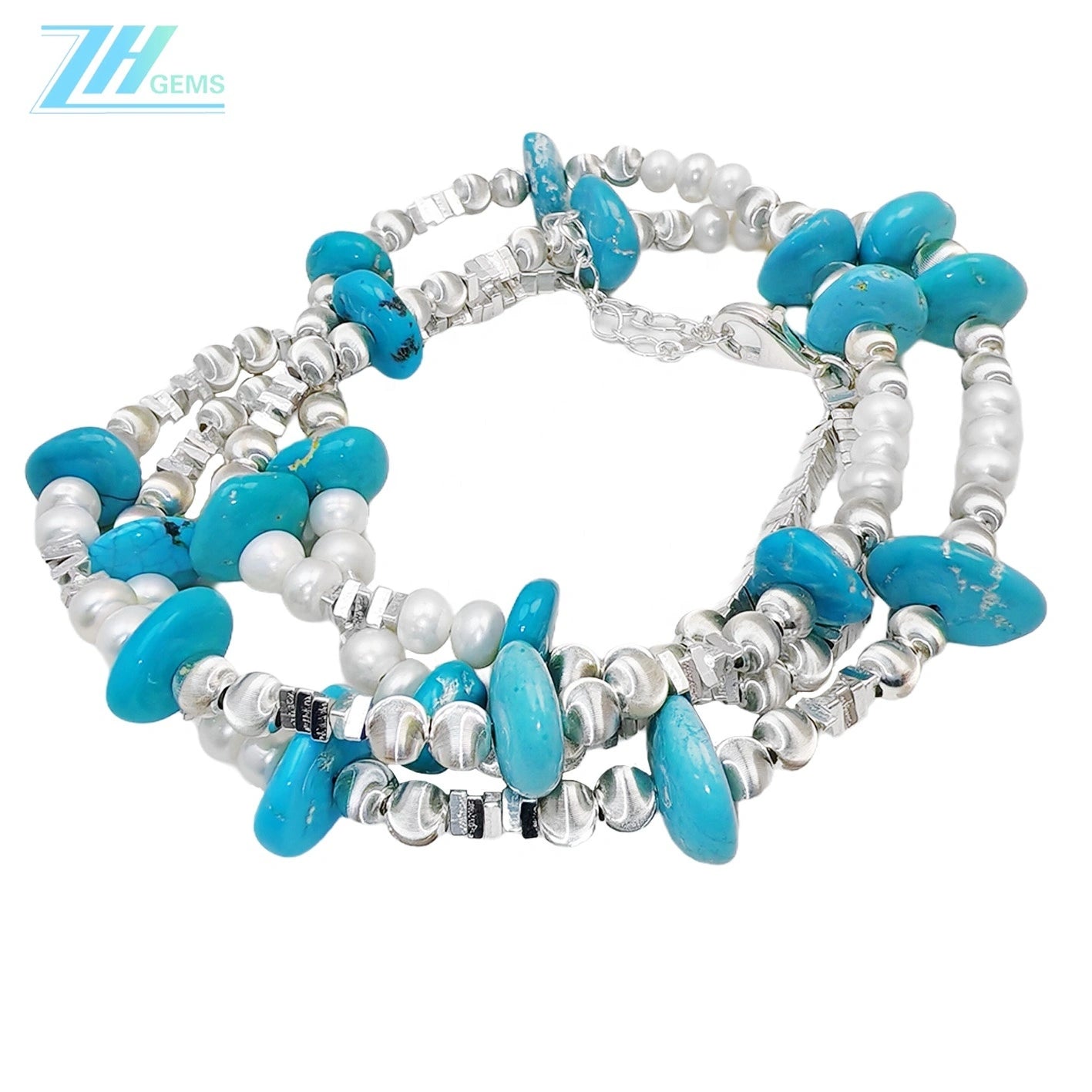 High Quality Turquoise Necklace And Pearl For Multiple Occasions Popular Custom Necklaces Are Well Designed By Designers