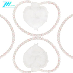 Natural Pearls Natural Pink Opal Drum Shape Necklace Jewelry Temperament Women's Design Pearl Necklace