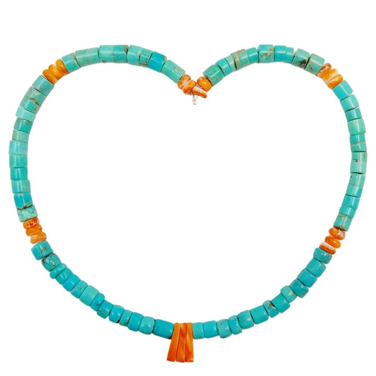 High Quality Natural Spiny Oyster Beads Natural Stablish Turquoise Necklace Jewelry Women Summer Fashion New Arrival