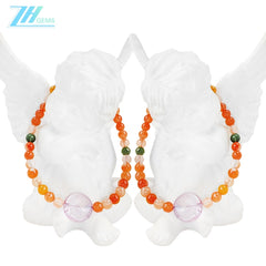 Amethyst Colored Agate Bracelet Fashion Modern Simple Style Fashion Jewelry Women's Jewelry