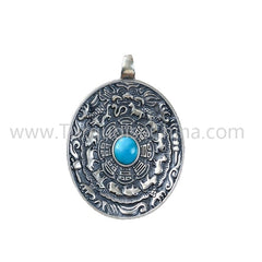 Genuine Turquoise pendant gemstone for jewelry making