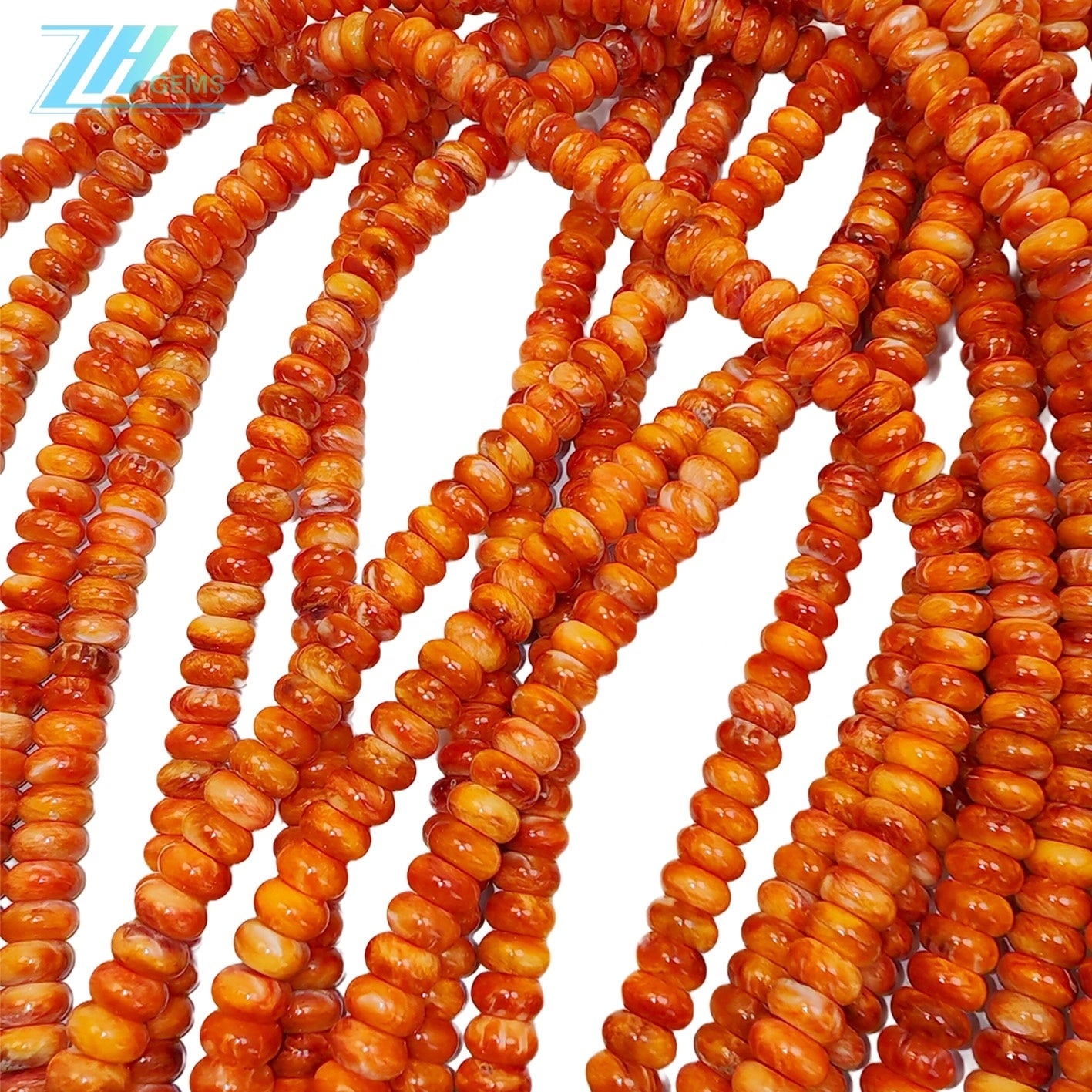 Natural Orange Spiny Oyster Beads