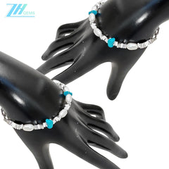 Triangle Silver Pearl Bracelet S925 Silver Fashion Women's Jewelry Designer Custom Natural Pearl Simplicity