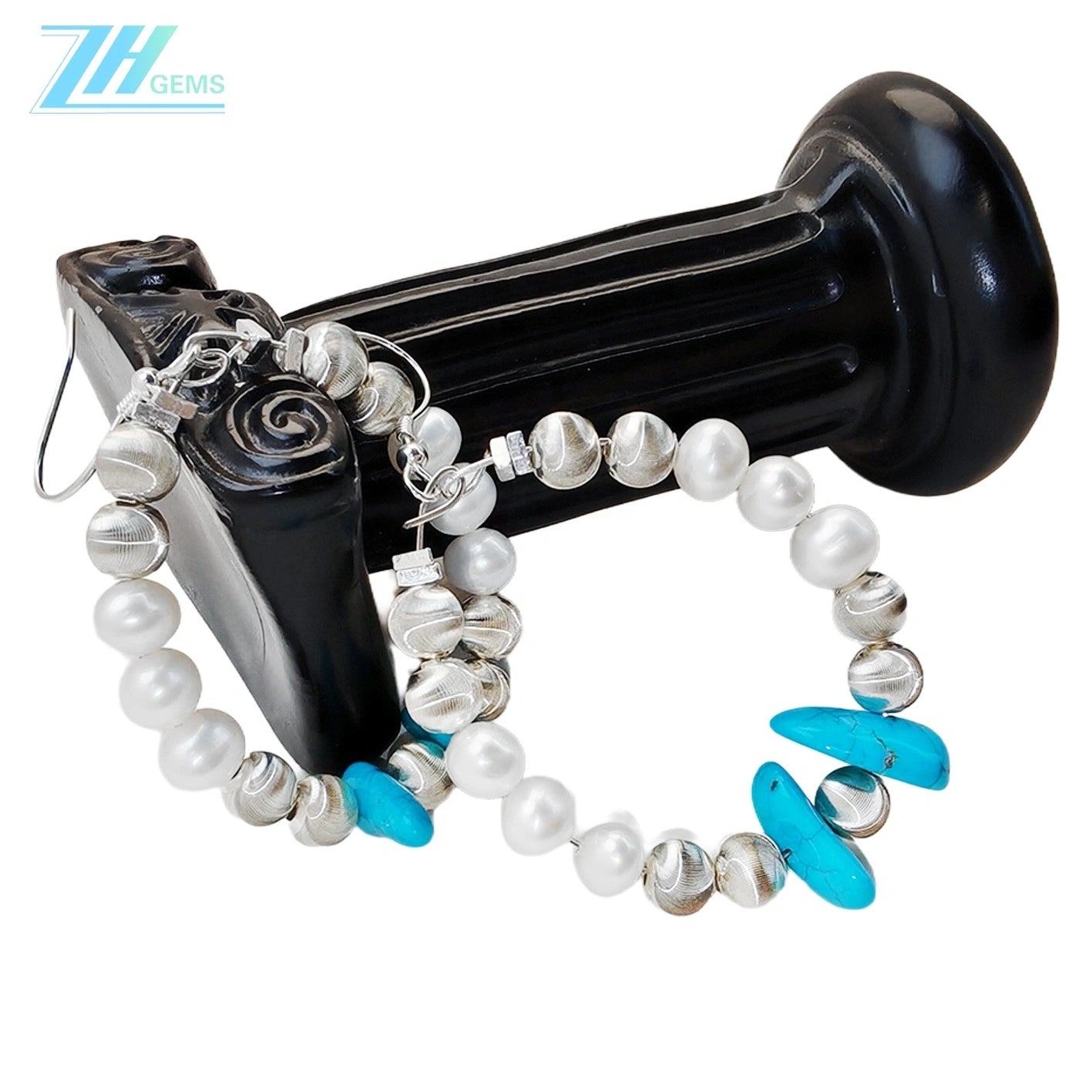 Handmade Natural Turquoise Earrings Women's Earrings Delicate Silver Jewelry Earrings Goddess Essentials Designer Custom