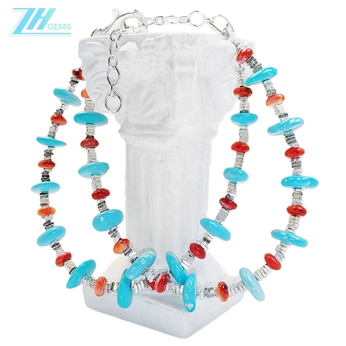 Christmas Winter Turquoise Holiday Gifts S925 Silver And Natural Spiny Oyster Beautiful Goddess Jewelry Natural Bracelet