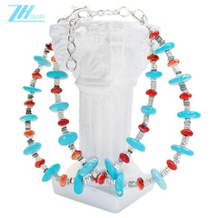 Christmas Winter Turquoise Holiday Gifts S925 Silver And Natural Spiny Oyster Beautiful Goddess Jewelry Natural Bracelet